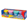 Masa plastyczna Colorino Fun Dough, 4 kolory x 56g, Pastel z brokatem - 2